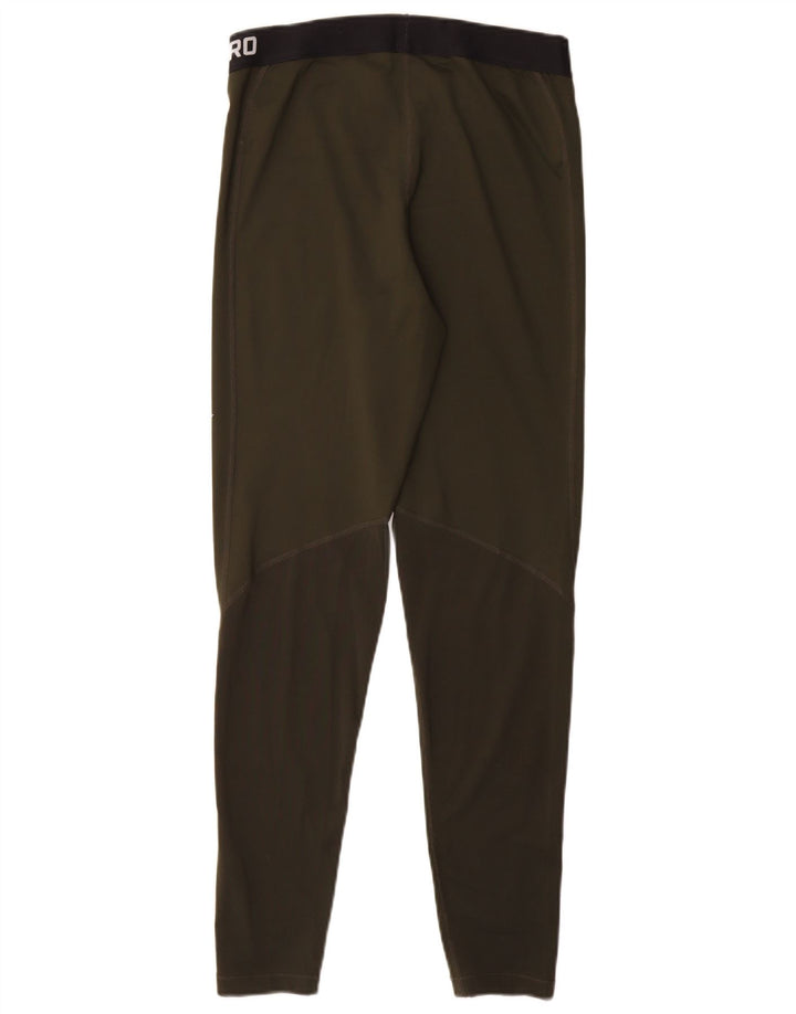 NIKE Legging graphique Dri Fit pour femme UK 14 Large Kaki Polyester