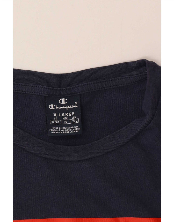 Champion T-Shirt Graphique Homme XL Bleu Marine