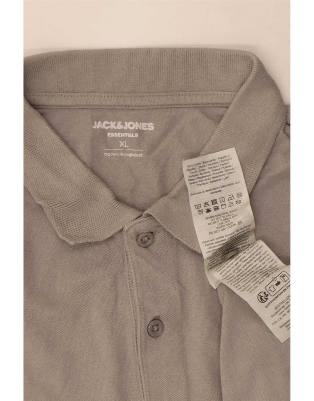 Jack & Jones Polo Homme XL Gris Coton