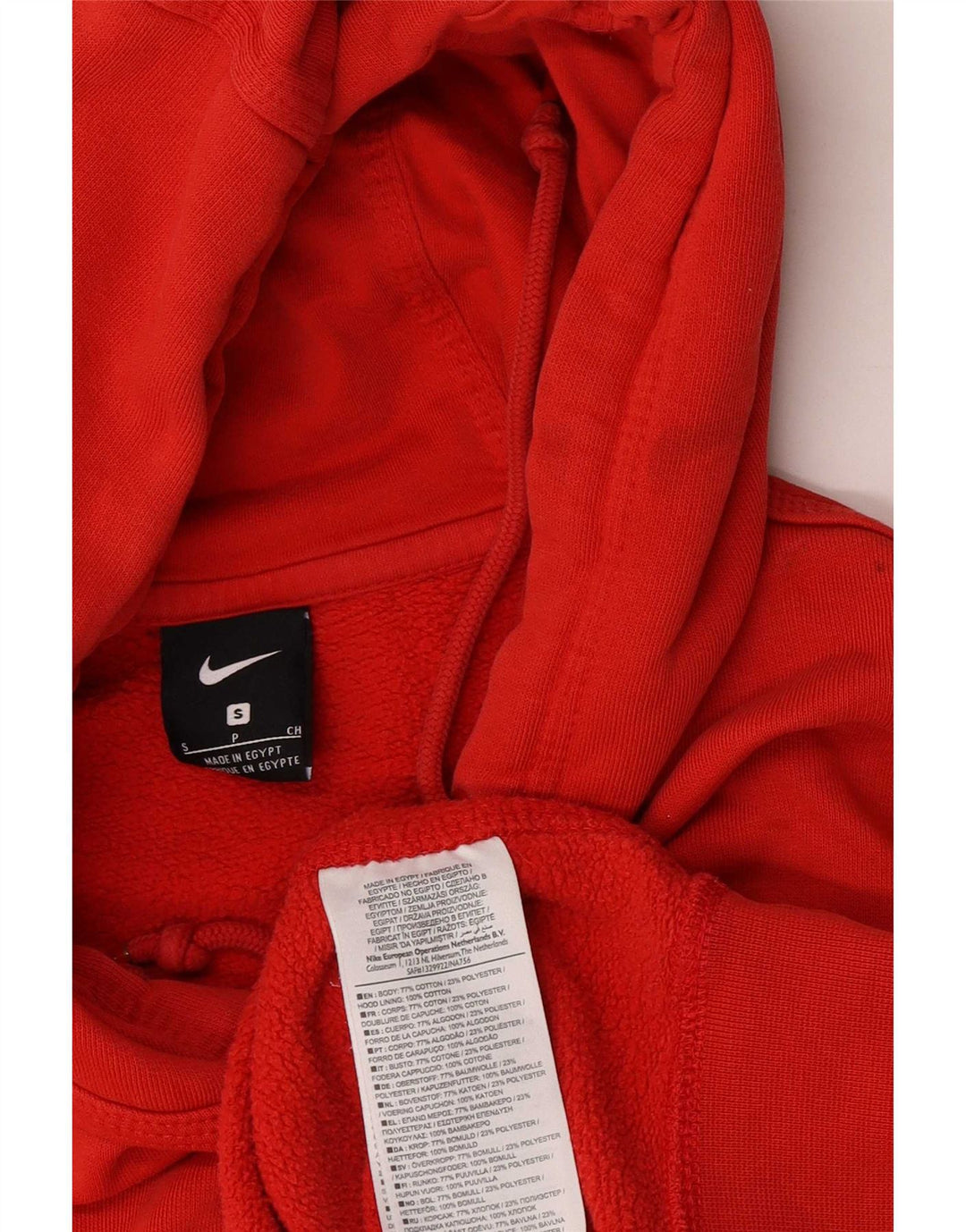 Nike Pull à capuche pour homme en coton rouge Taille S