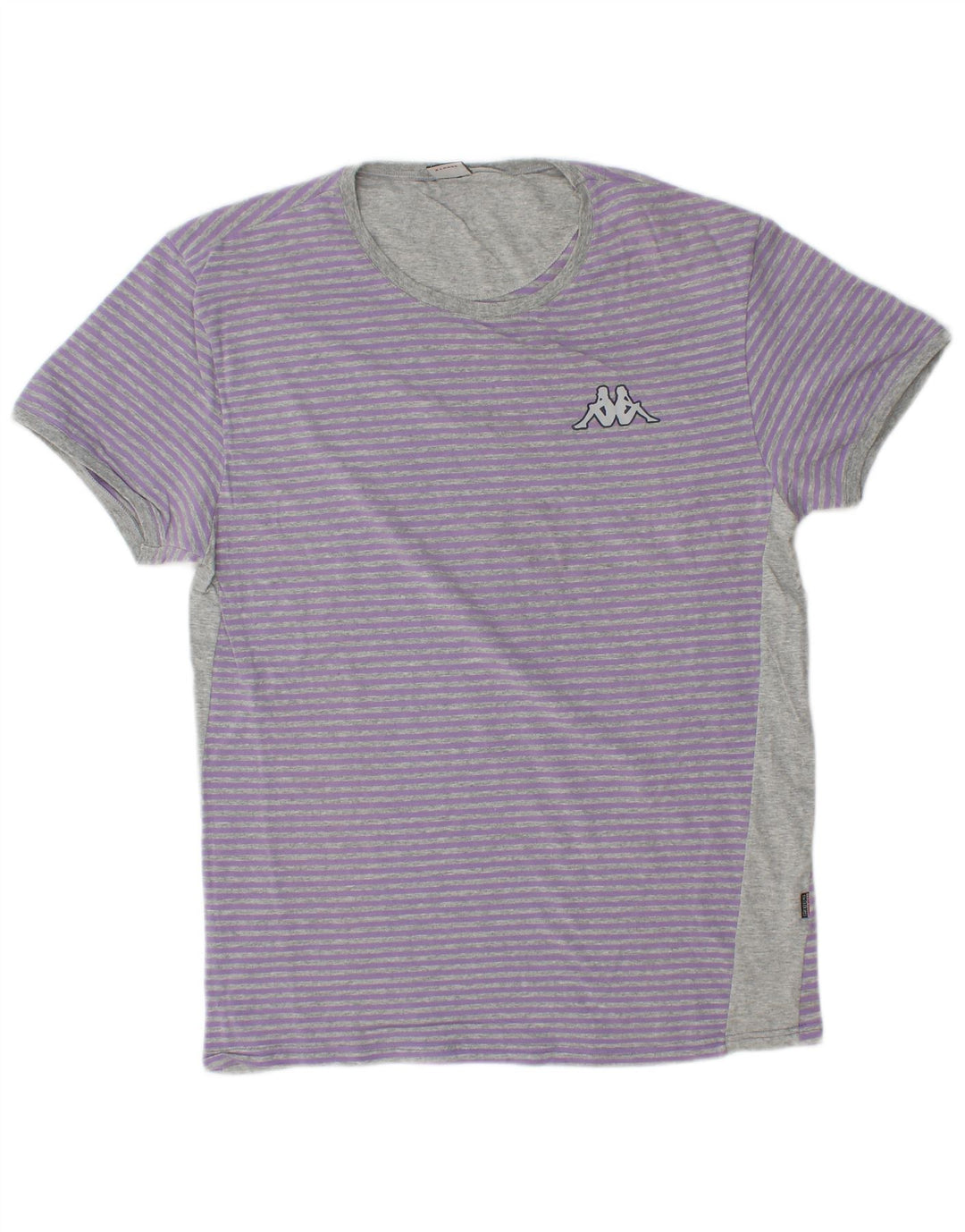 KAPPA T-Shirt Homme Top XL Violet Pinstripe Coton