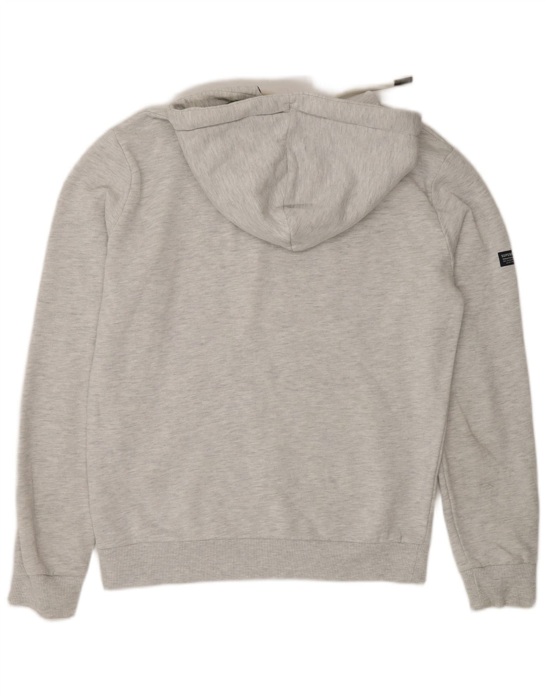 Superdry Pull à Capuche Graphique Homme Gris Moyen Coton
