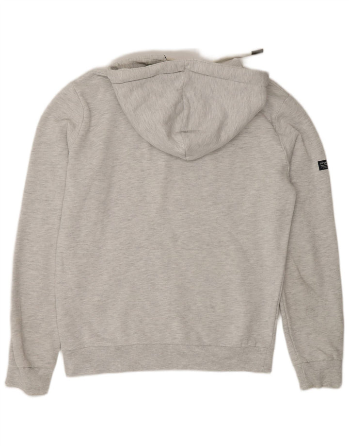 Superdry Pull à Capuche Graphique Homme Gris Moyen Coton