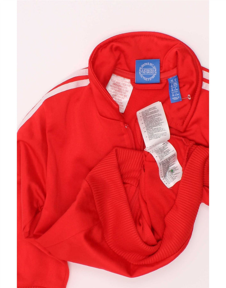 Adidas Veste de Survêtement Graphique Garçon 2-3 Ans Rouge Polyester