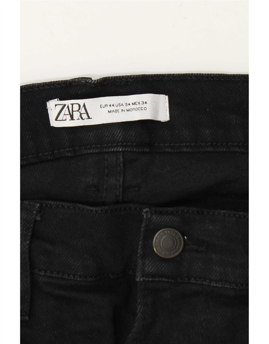 Zara Jean Slim Homme EU 44 Large W34 L31 Noir