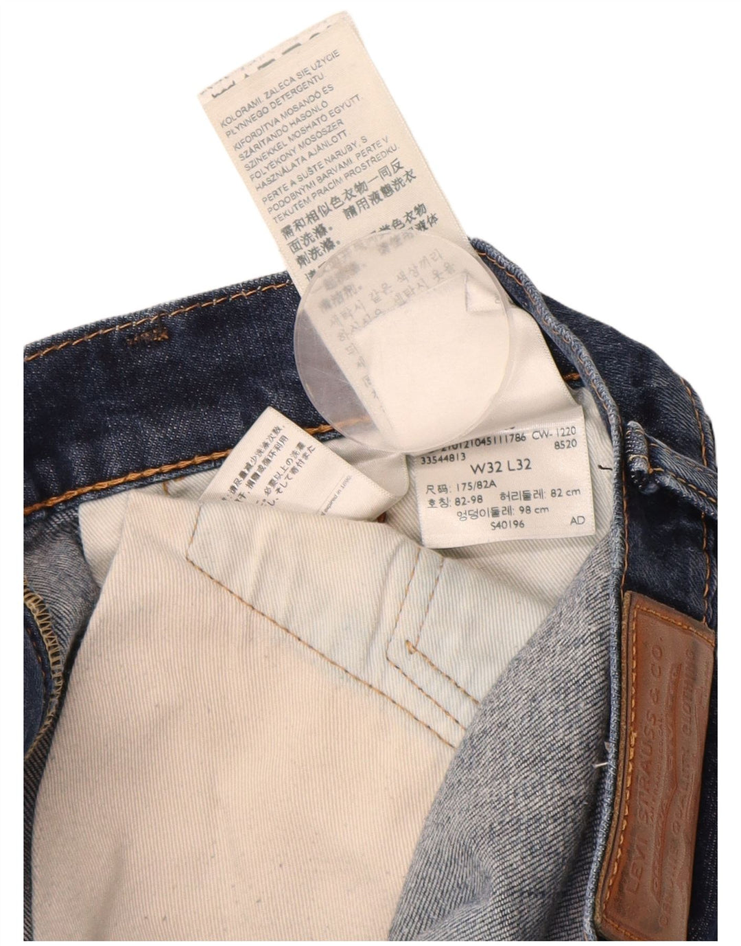 LEVI'S Jean Slim 511 Homme W32 L30 Bleu Marine Coton
