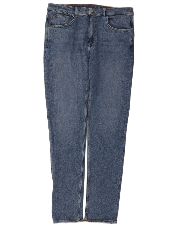 Cos Jean slim taille moyenne pour homme W36 L34 bleu coton