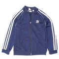 Veste de survêtement Adidas Garçon 6-7 ans Bleu Marine Polyester