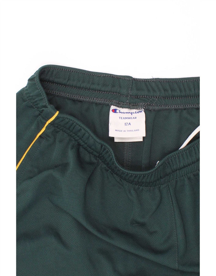 Champion Short de Sport Garçon 11-12 Ans Vert Polyester