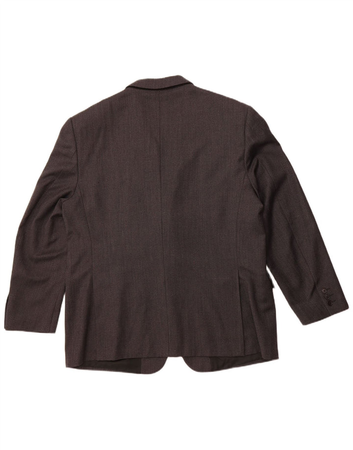 BIAGIOTTI Veste Blazer 3 Boutons Homme UK 40 Grande Laine Mérinos Grise