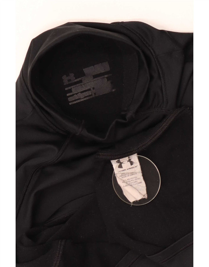 Under Armour Haut Graphique Femme Manches Longues UK 4 XS Noir Polyester