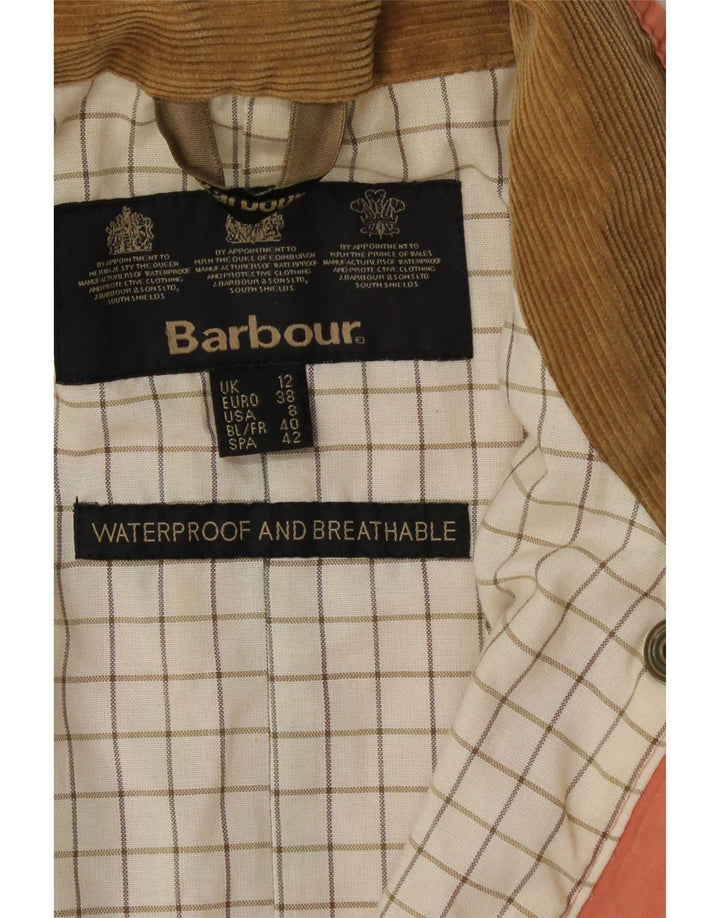 Barbour Veste en coton ciré pour femme UK 12 Rose moyen