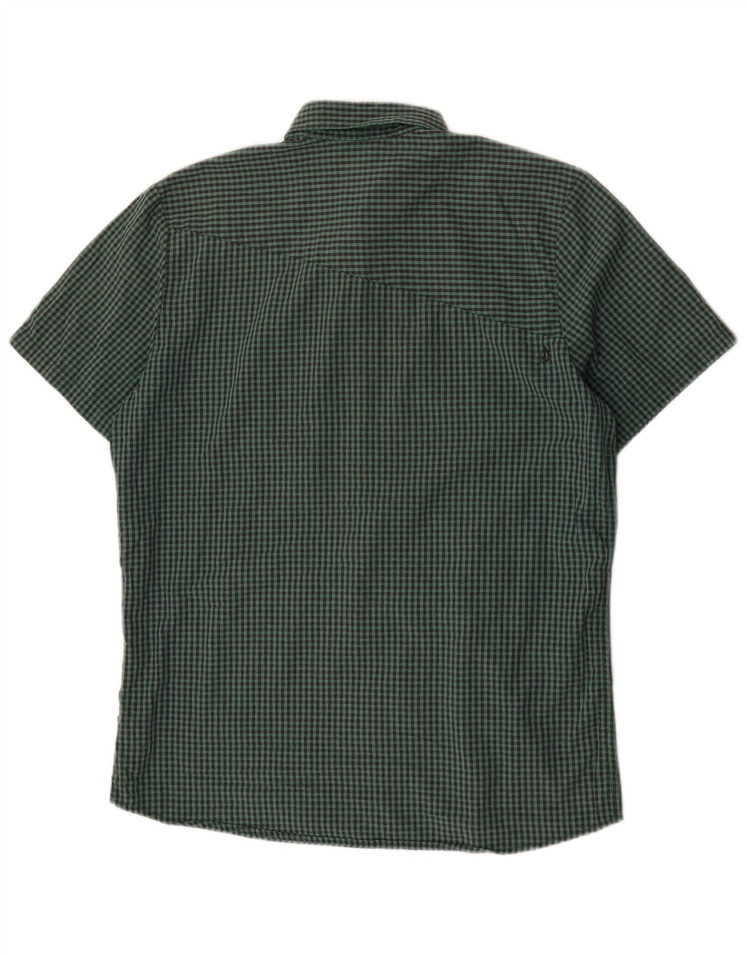 Volcom Chemise à manches courtes pour homme Coupe moderne Grand coton vichy vert