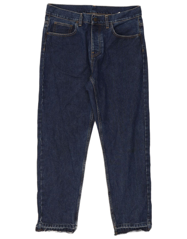Carhartt Mens Loose Jeans W33 L29 Bleu Marine Coton