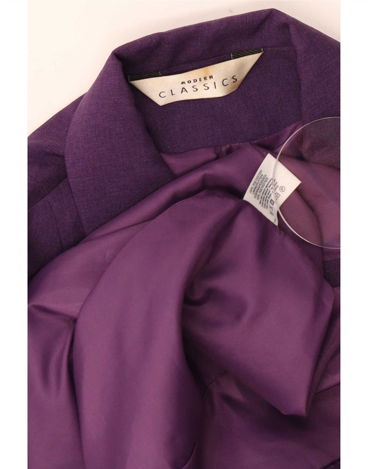 Modern Classics Manteau Femme UK 42 Violet Moyen Polyester
