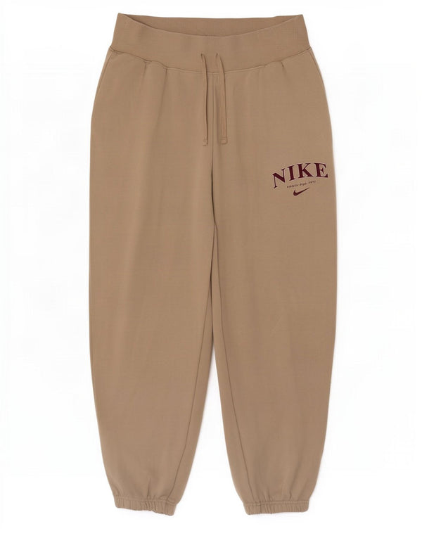 Nike Pantalon de survêtement graphique pour femme, jogging UK 10, petit coton beige