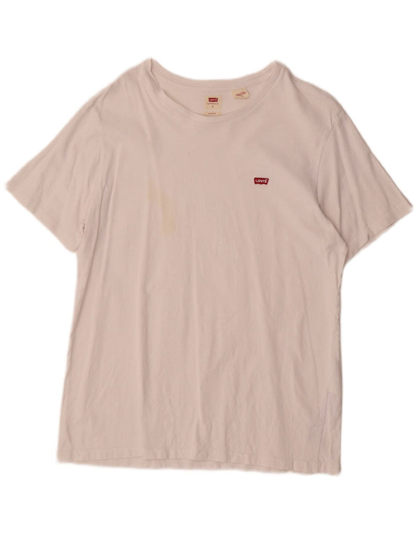 Levi's Tee-Shirt Standard Homme Blanc Large Coton