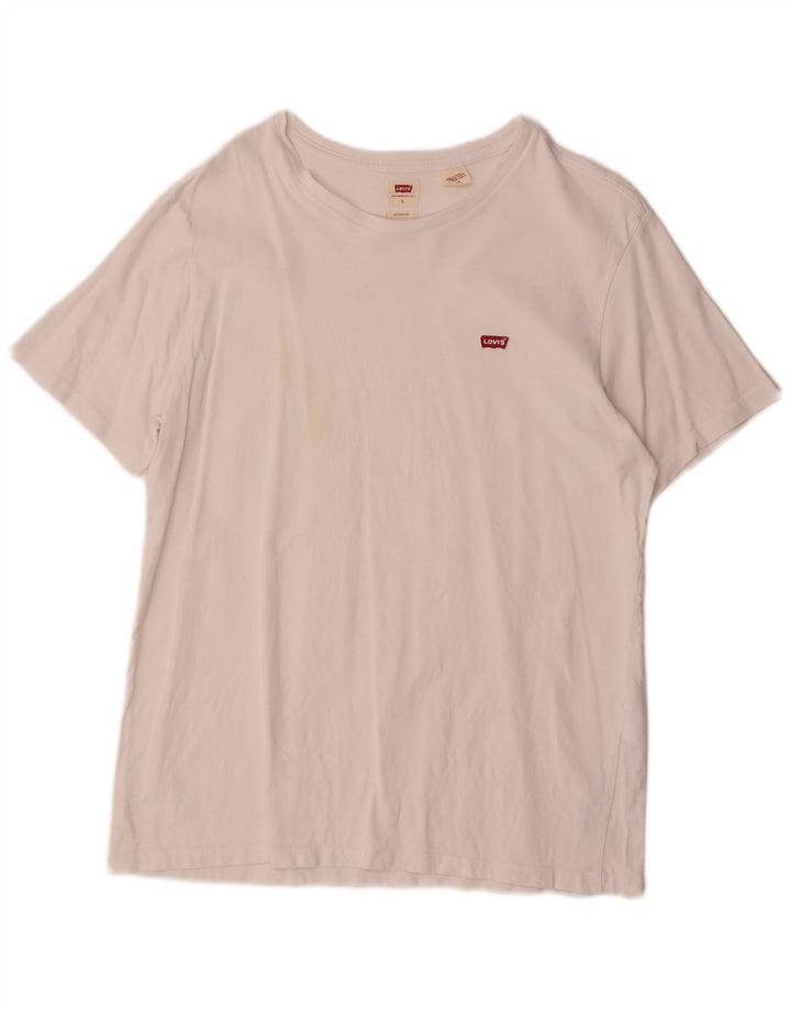 Levi's Tee-Shirt Standard Homme Blanc Large Coton