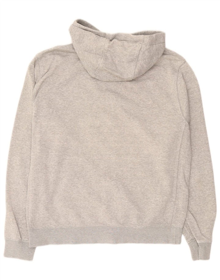 Nike Sweat à capuche zippé en coton moucheté gris moyen pour homme