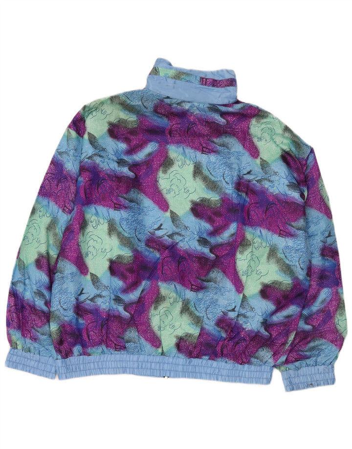 vintage Mens Survêtement Top Veste XL Multicolore Tie Dye