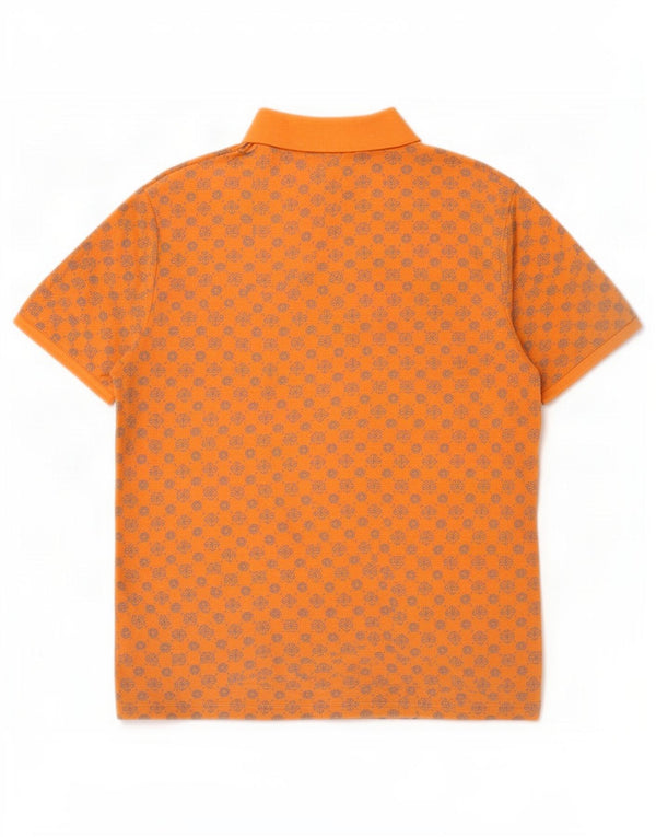 U.S. Polo Assn. Chemise Homme Large Coton Floral Orange