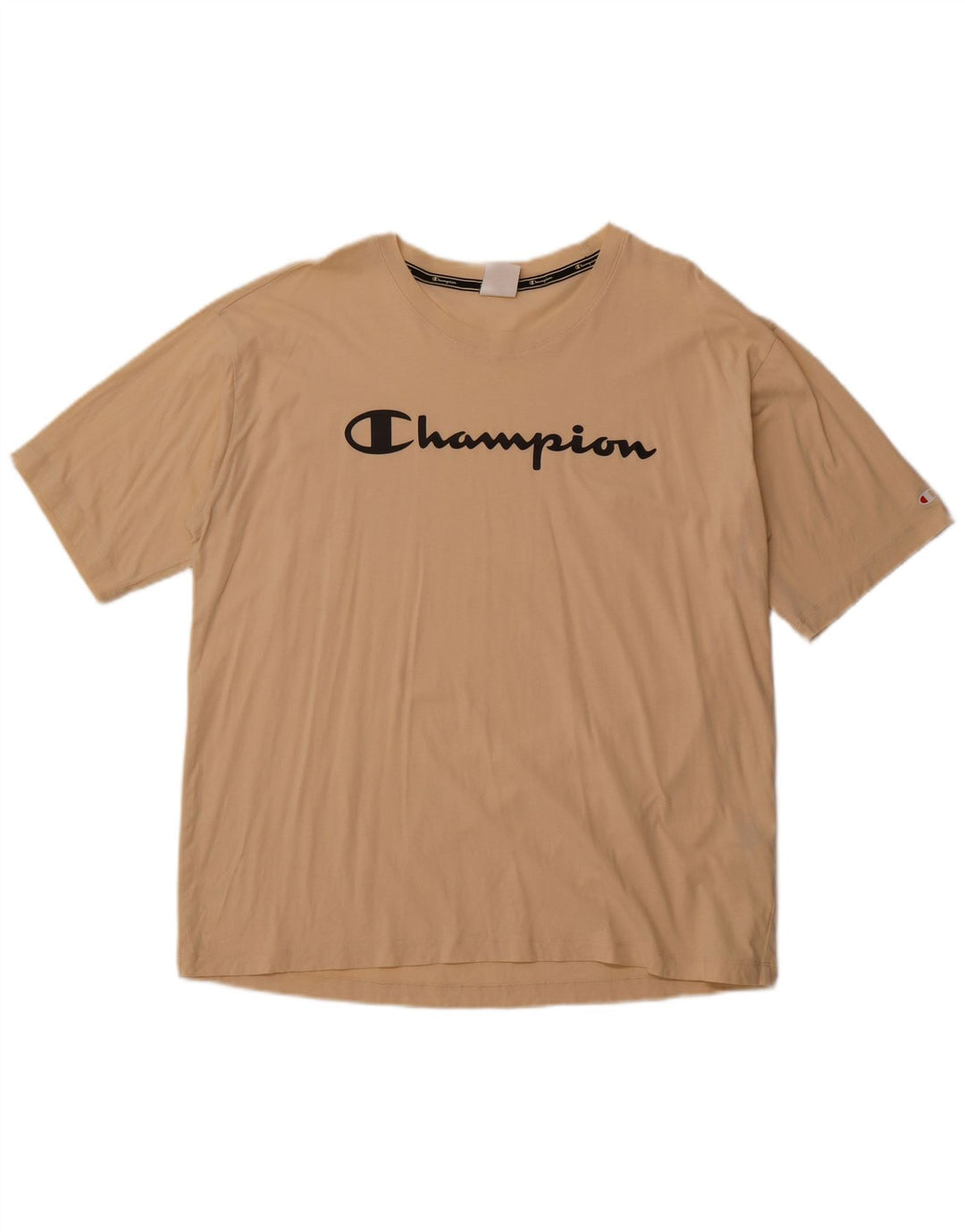 CHAMPION T-Shirt Graphique Femme UK 20 2XL Coton Beige