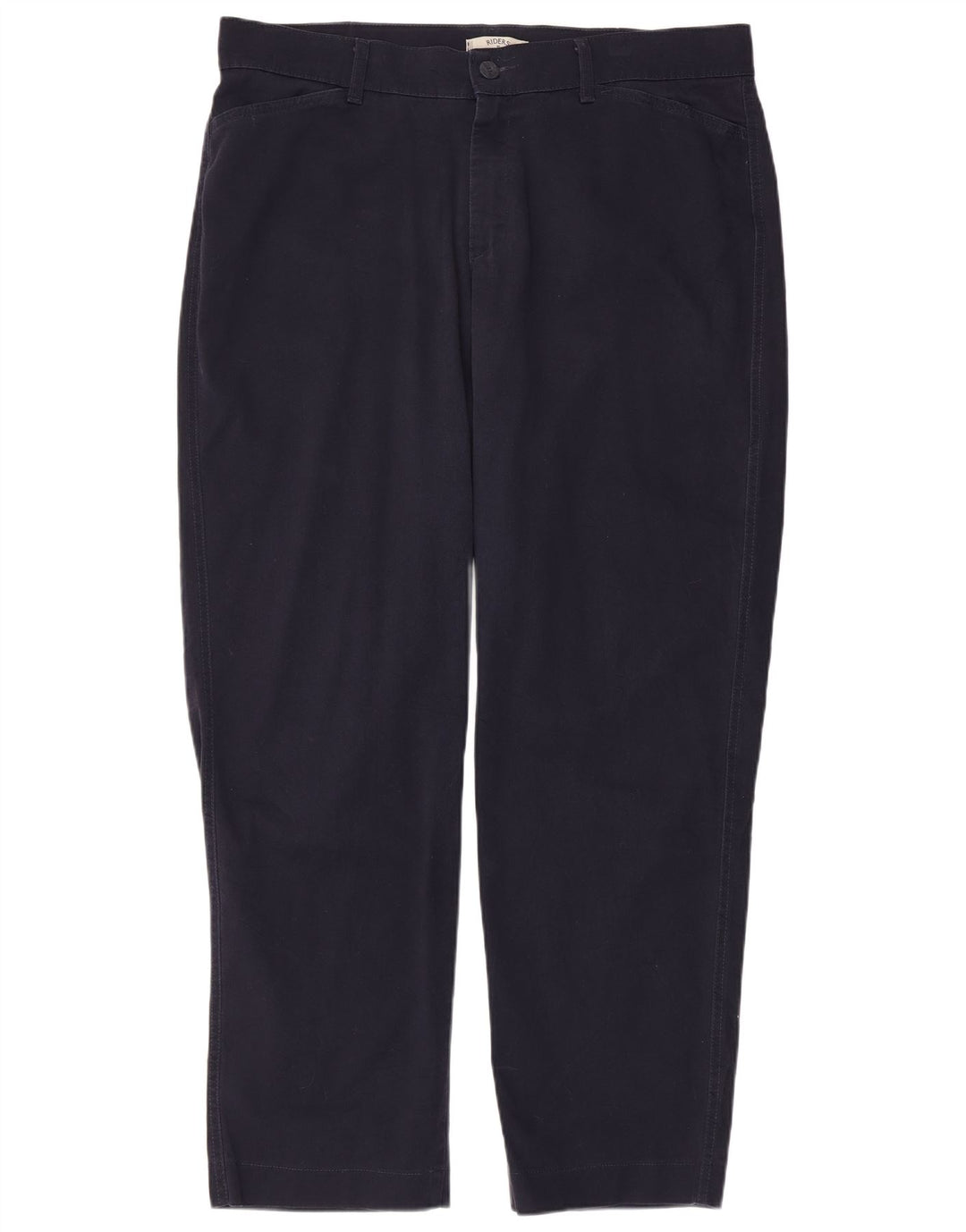 LEE Pantalon décontracté droit pour femme US 18 2XL W40 L31 Bleu marine Coton