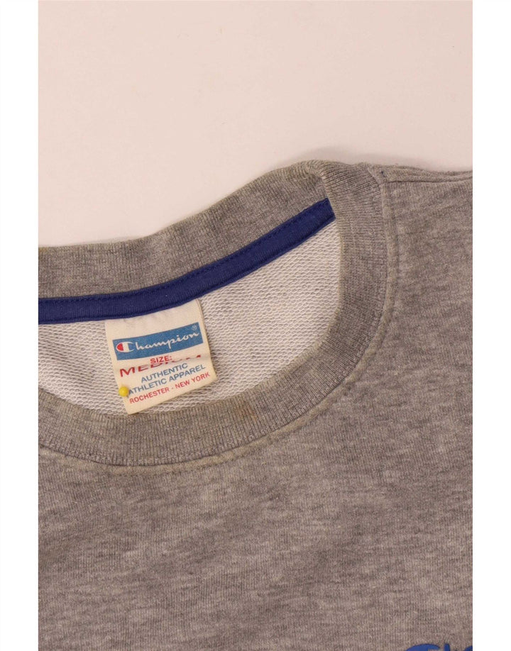 Champion Sweat-Shirt Homme Gris Moyen Moucheté Coton
