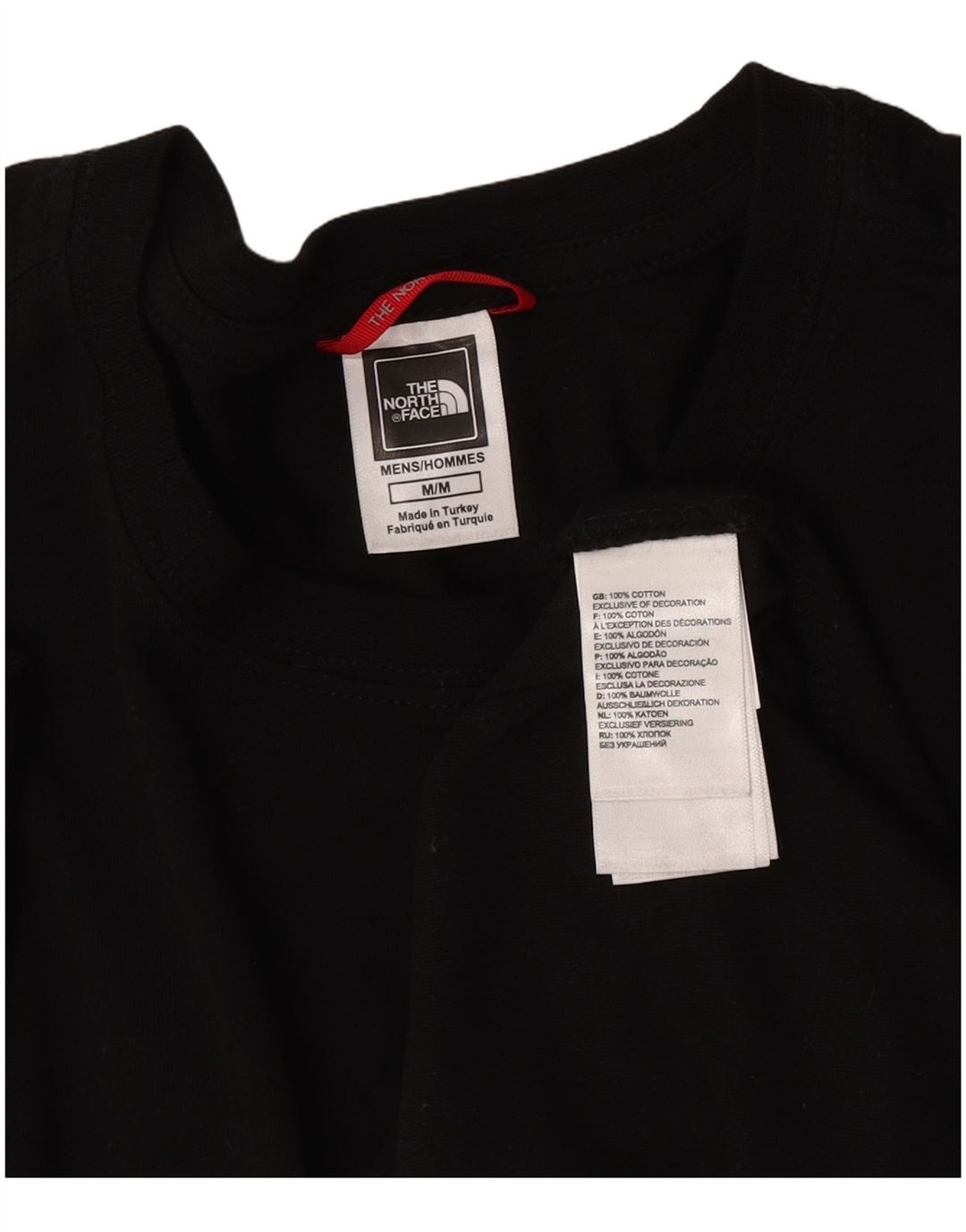The North Face T-shirt graphique pour homme en coton noir moyen