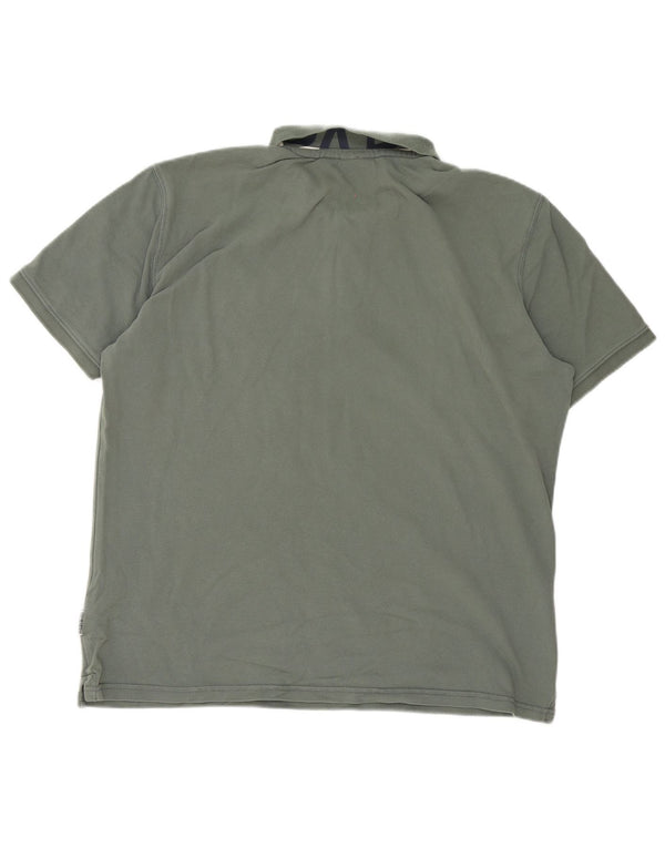 Napapijri Polo graphique homme 2XL vert coton