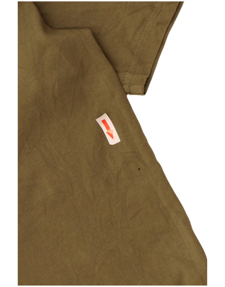 Carhartt T-Shirt Graphique Homme Kaki Moyen Coton