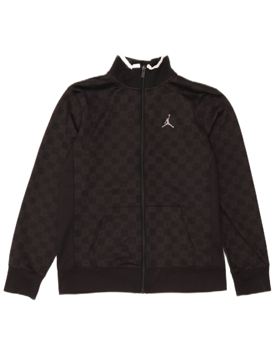 Jordan Veste de survêtement graphique pour garçon 12-13 ans Grand Noir Géométrique