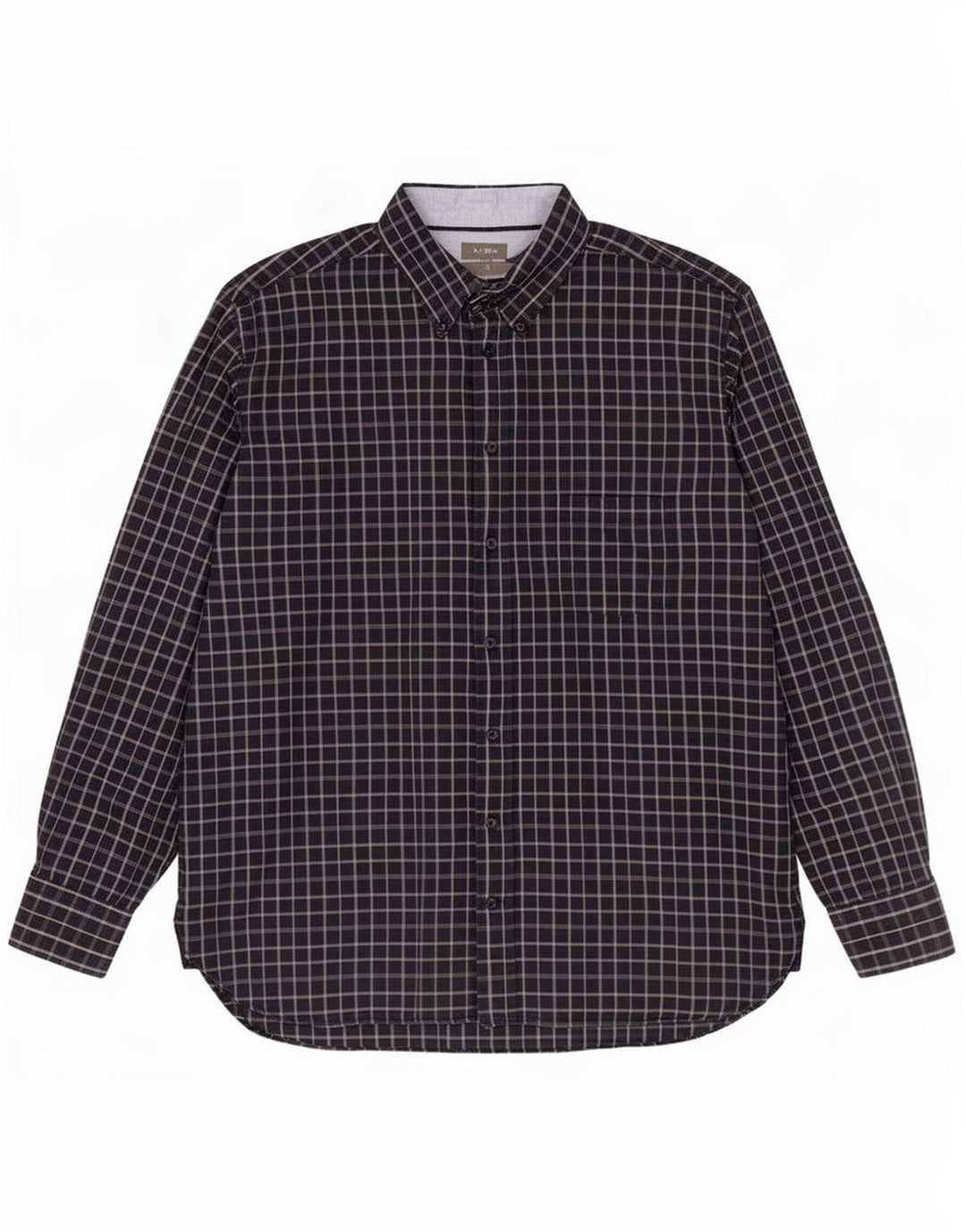 J. Crew Chemise Homme 2XL Bleu Marine Vichy Coton