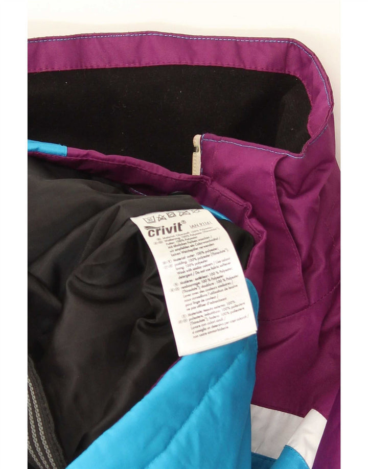 Crivit Veste de ski pour femme UK 16 Large Violet Colourblock Polyester