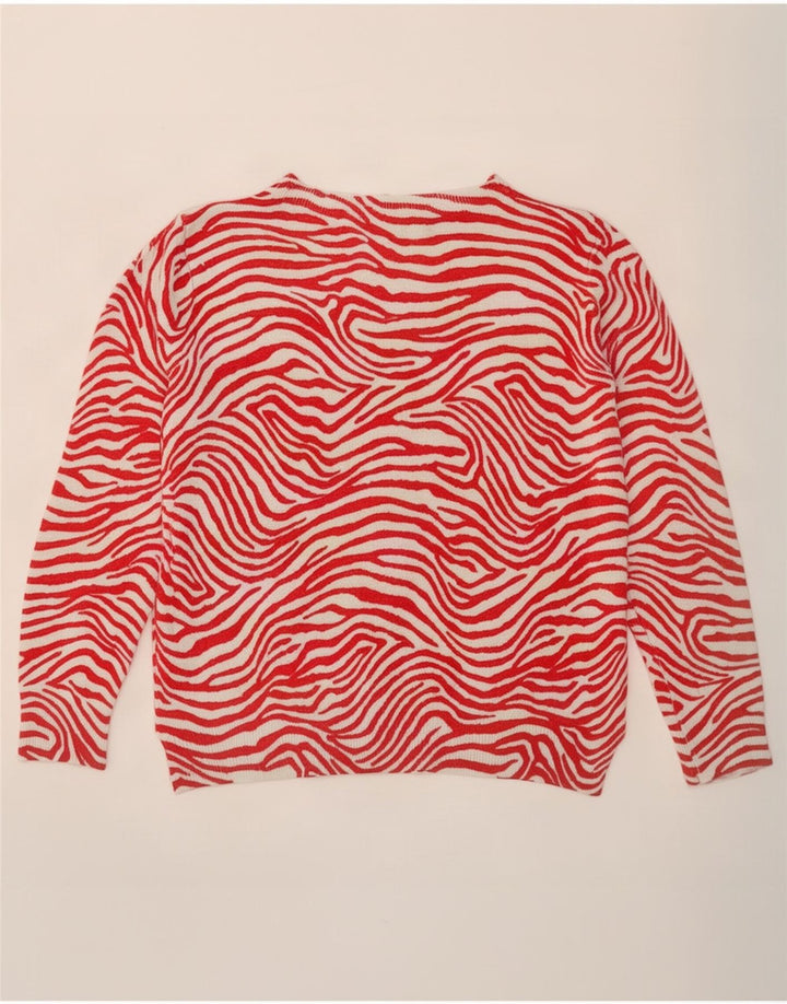 Marks & Spencer Pull à col rond pour femme UK 12 Rouge moyen
