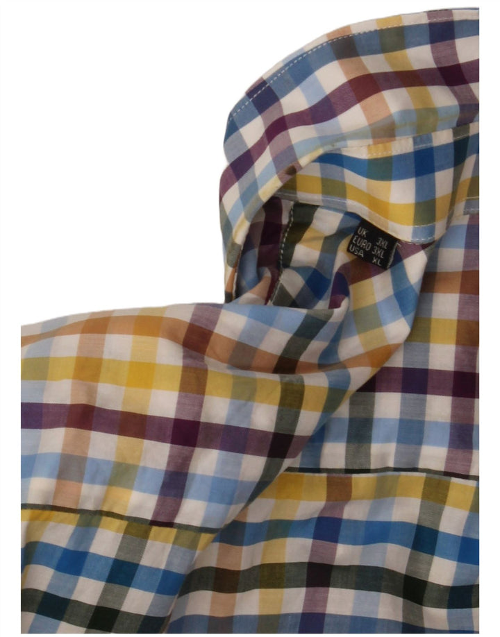 Barbour Chemise à manches courtes pour homme 3XL en coton vichy multicolore classique