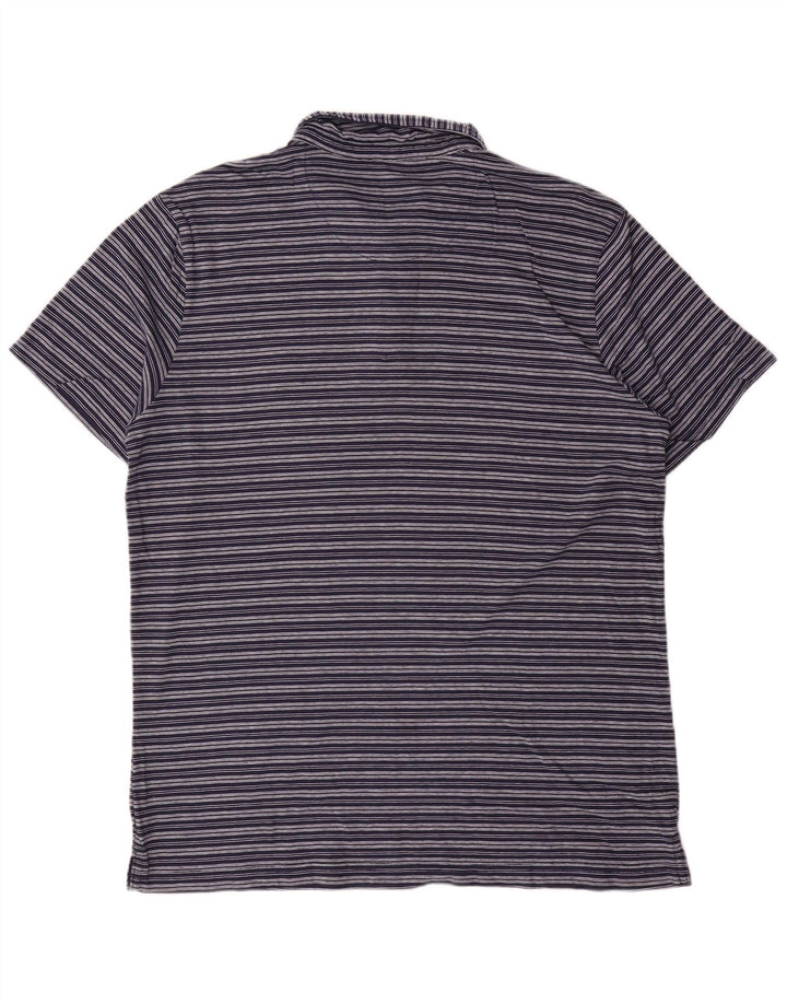 Carrera Polo Homme Large Bleu Marine Rayé