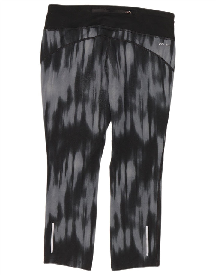 Nike Legging Capri Dri Fit pour femme UK 12 Bleu moyen Tie Dye Polyester