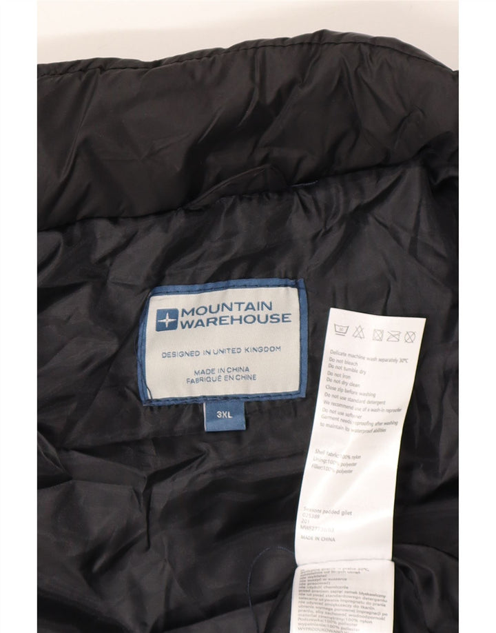 Mountain Warehouse Gilet rembourré pour homme UK 46 3XL Noir Nylon