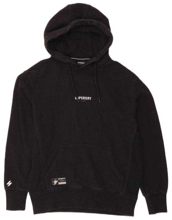 Superdry Pull à capuche coupe ample pour homme en coton noir Small