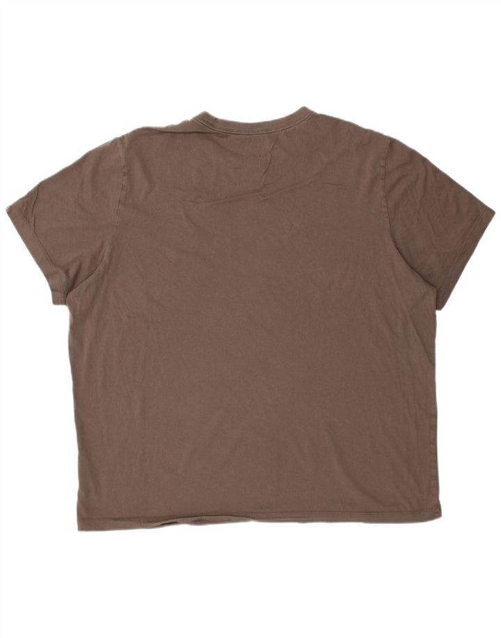 NIKE T-Shirt Homme Top 2XL Marron Coton