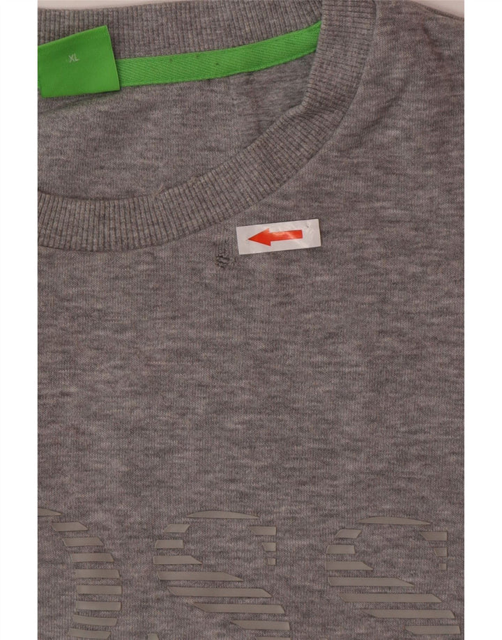 Hugo Boss Homme Sweat-shirt graphique XL Gris Coton