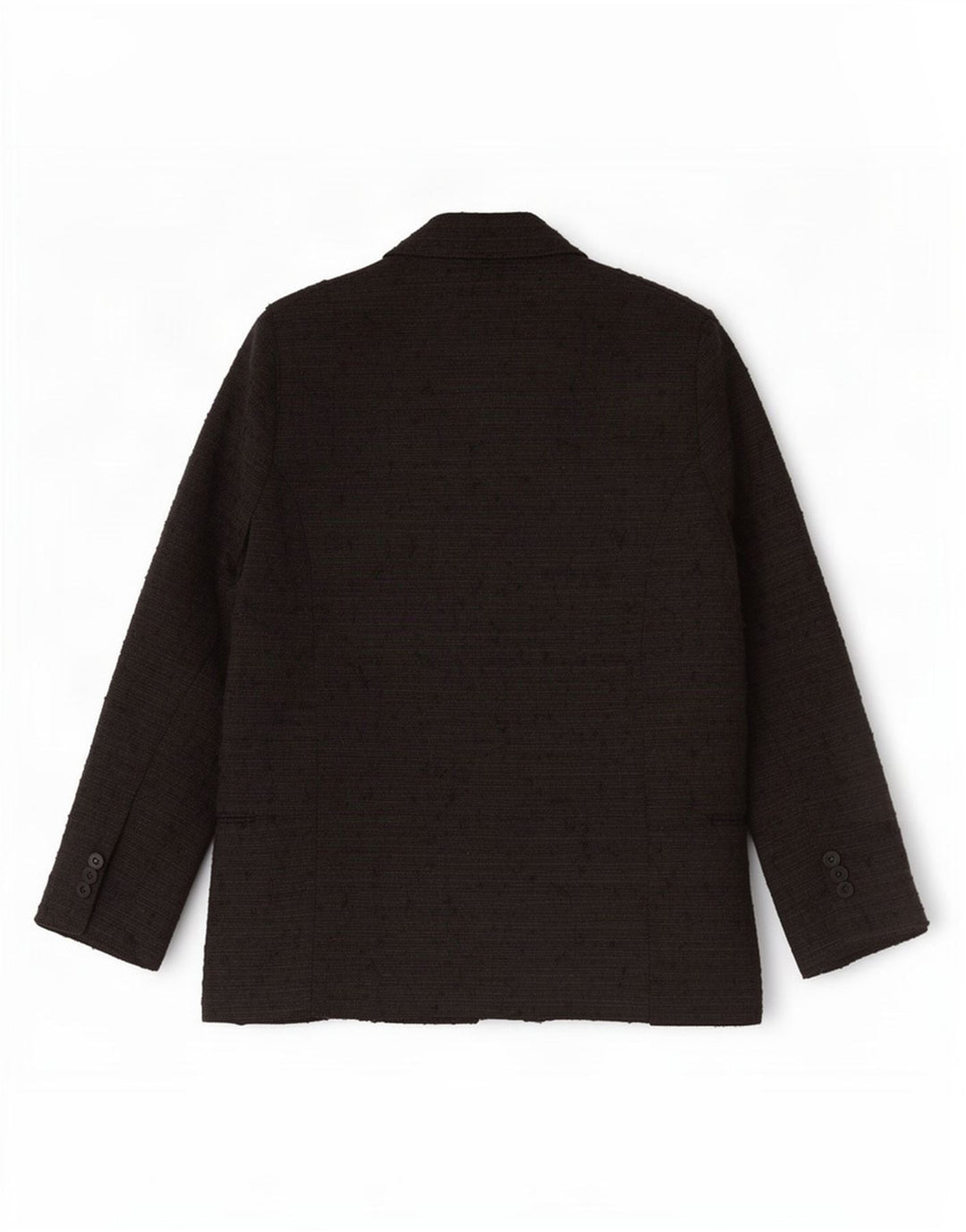 Zara Veste blazer à double boutonnage pour homme UK 36 Petit polyester moucheté noir