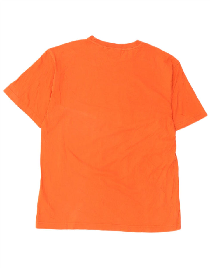 Fila T-Shirt Graphique Homme Orange Moyen Rayé Coton