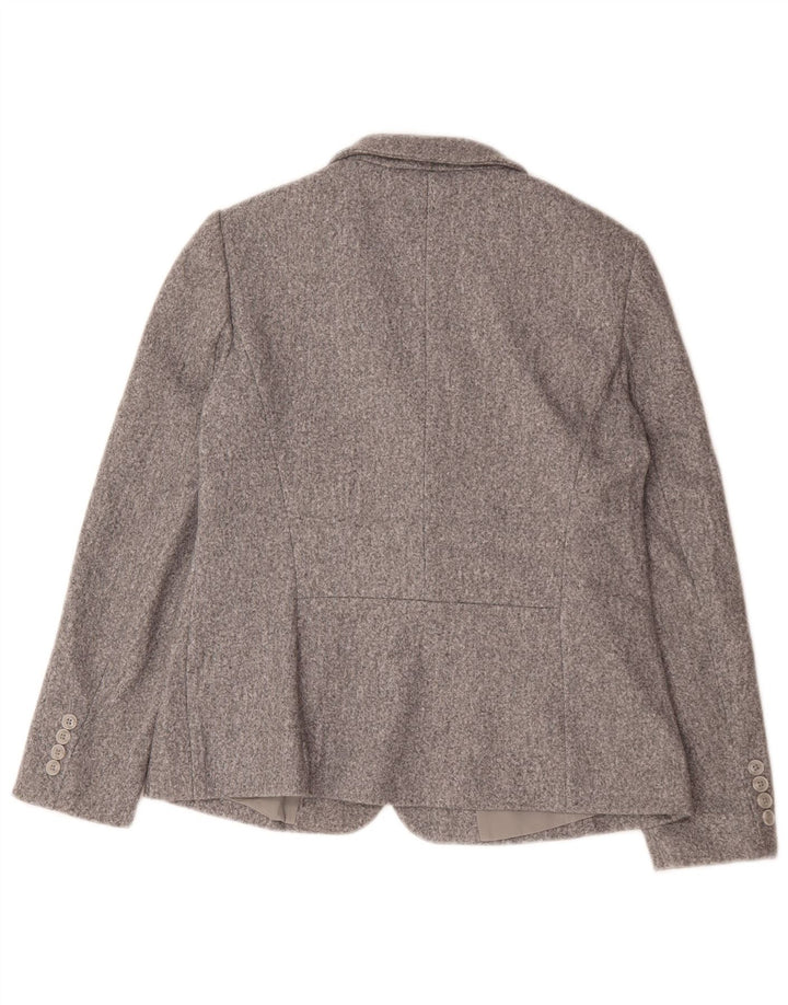 Marks & Spencer Veste blazer à 2 boutons pour femme UK 12 Gris moyen Polyester