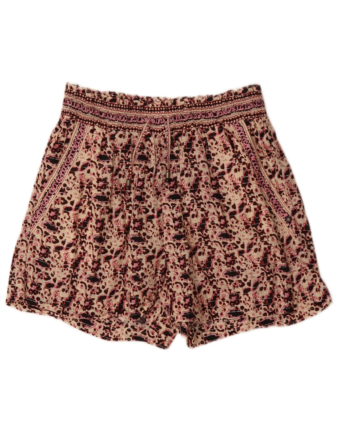 SCOTCH & SODA Short décontracté W27 pour femme, petit motif floral beige