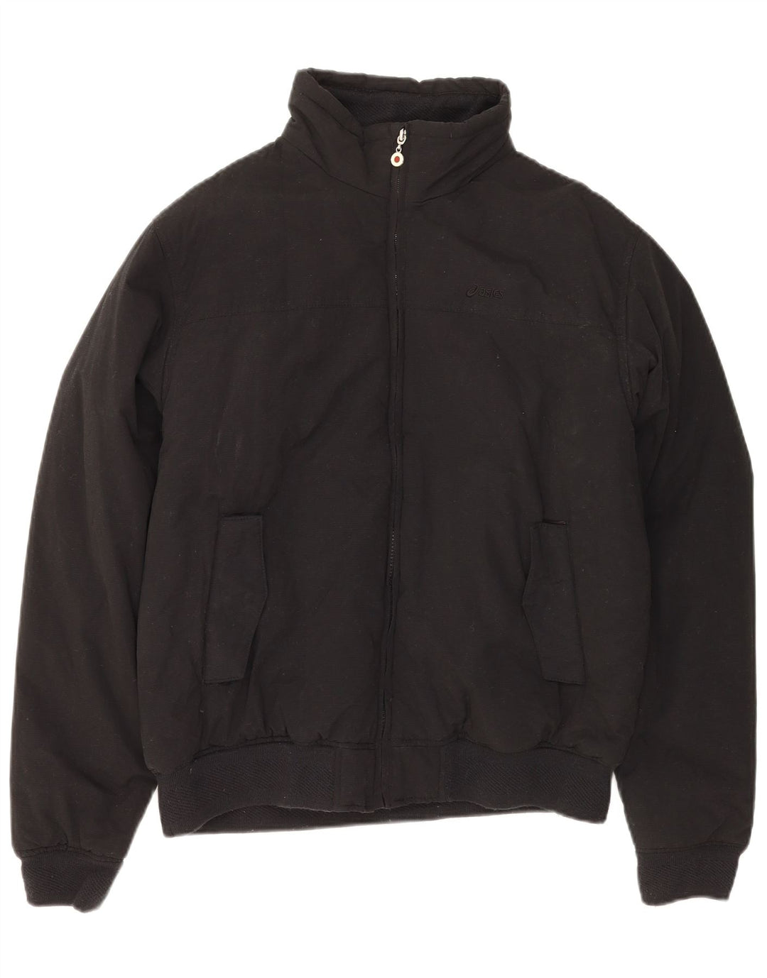 ASICS Veste coupe-vent pour homme UK 40 Large Noir Coton