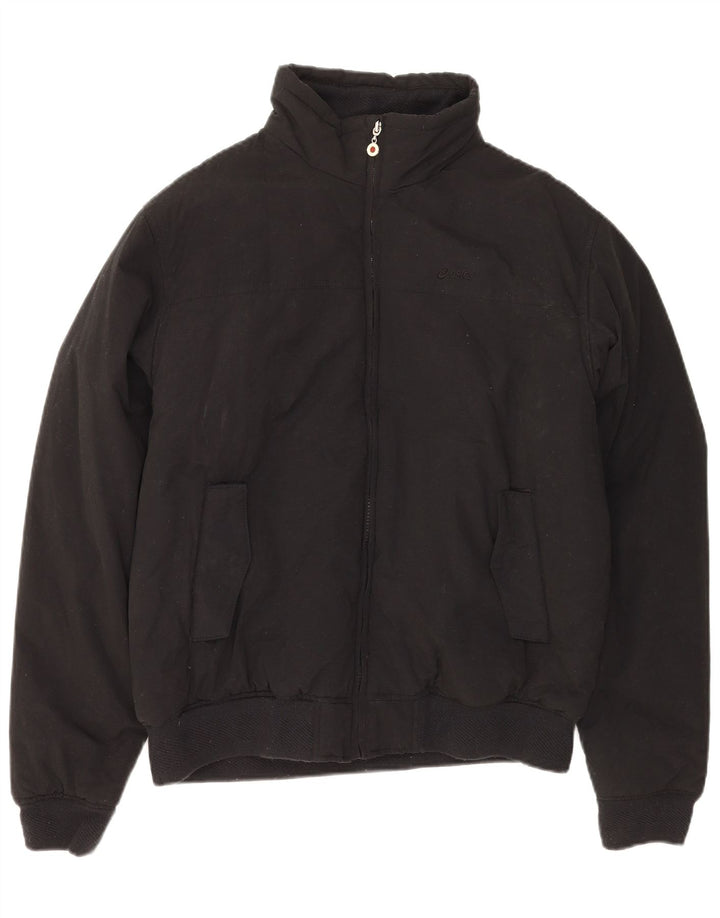 ASICS Veste coupe-vent pour homme UK 40 Large Noir Coton