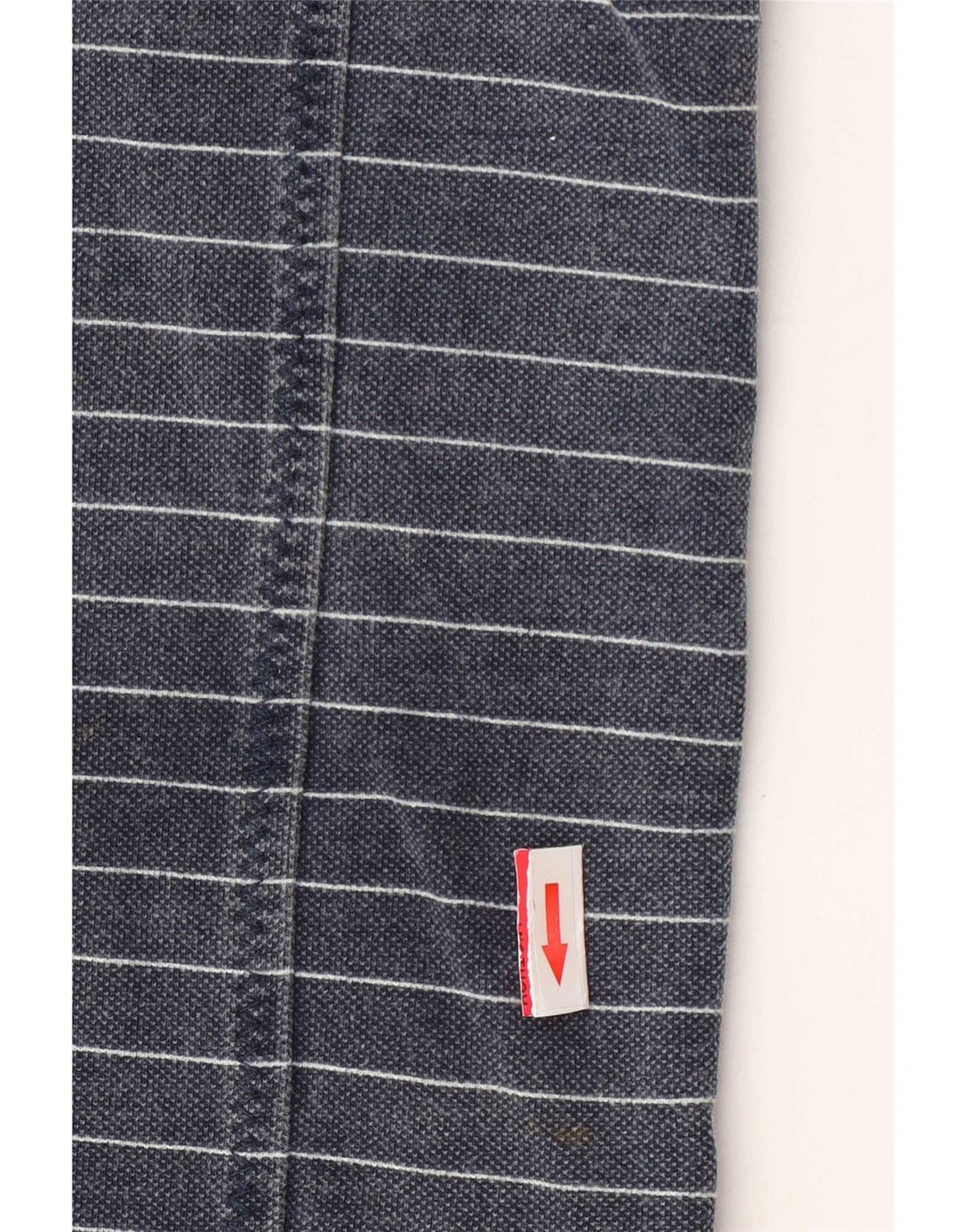 Fat Face Sweat-shirt col zippé pour homme en coton rayé bleu marine moyen