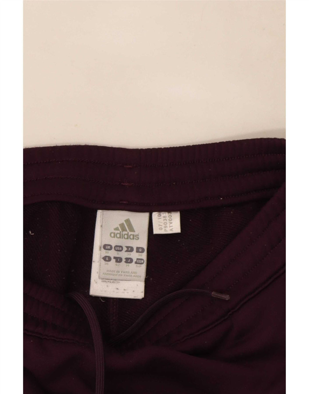 Adidas Pantalon de survêtement pour femme UK 10 Small Violet Polyester